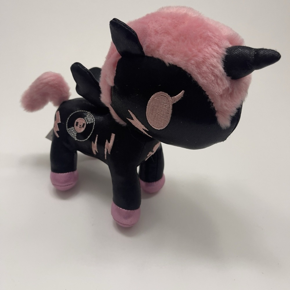 Tokidoki DJ Sparkle Unicorno Plush Unicorn Black Pink Aurora Unicorn Anime